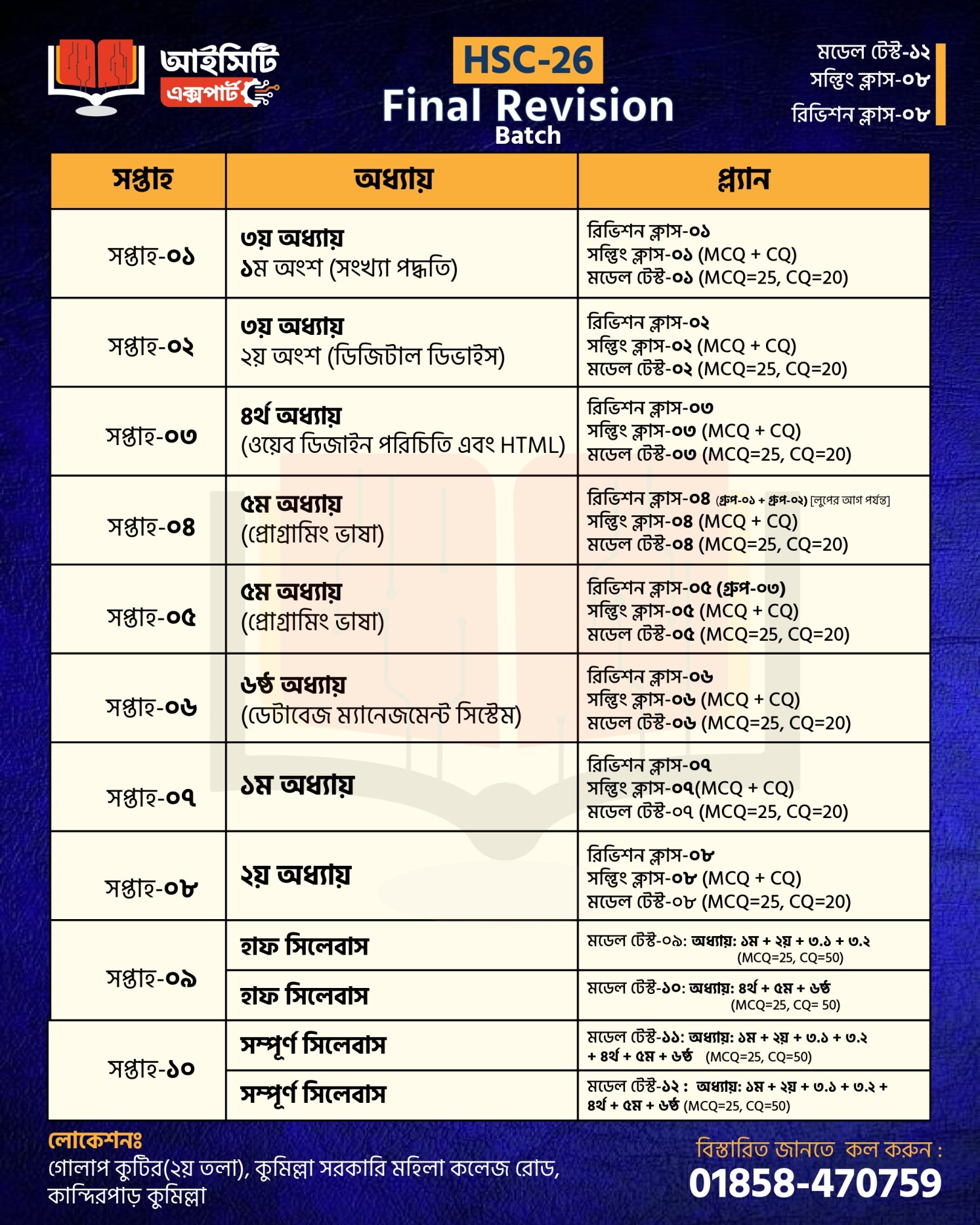 HSC-26 Final Revision Batch Routine